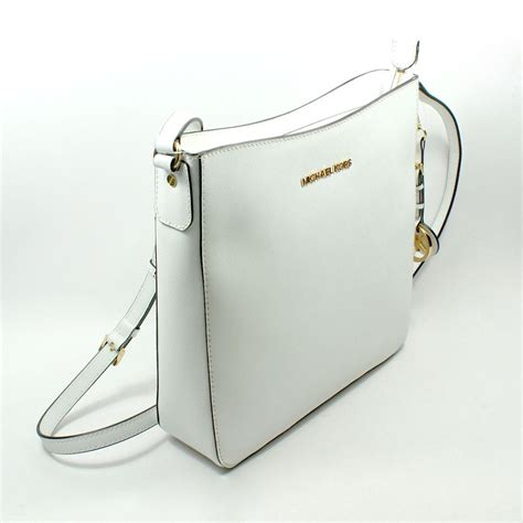 white crossbody bag michael kors|michael kors white tote bag.